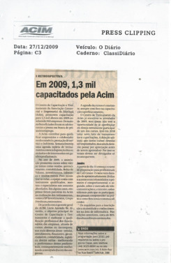 ACIM Clipping Dezembro 2009