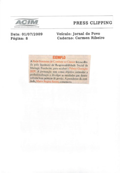 ACIM Clipping Julho 2009