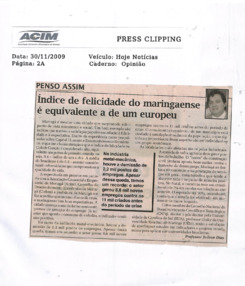 ACIM Clipping Novembro 2009