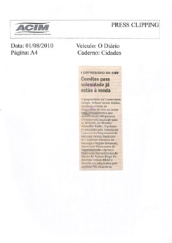 ACIM Clipping Agosto 2010