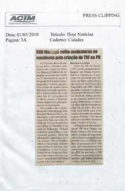 ACIM Clipping Maio 2010