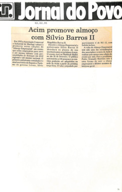 ACIM Clipping ACIM Fevereiro 1995