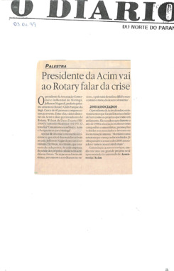 ACIM Clipping ACIM Fevereiro 1999