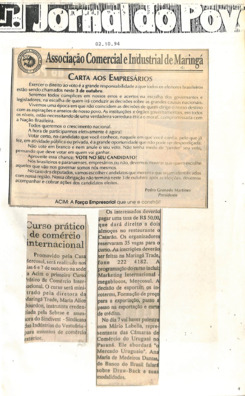 ACIM Clipping ACIM Outubro 1994