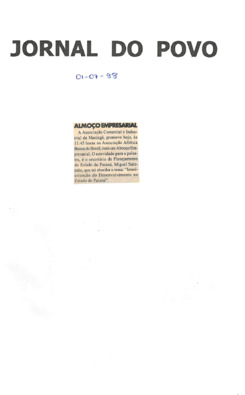 ACIM Clipping ACIM Julho 1998