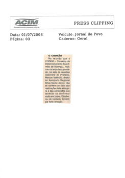 ACIM Clipping Julho 2008